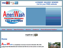 Tablet Screenshot of ameriwashweb.com